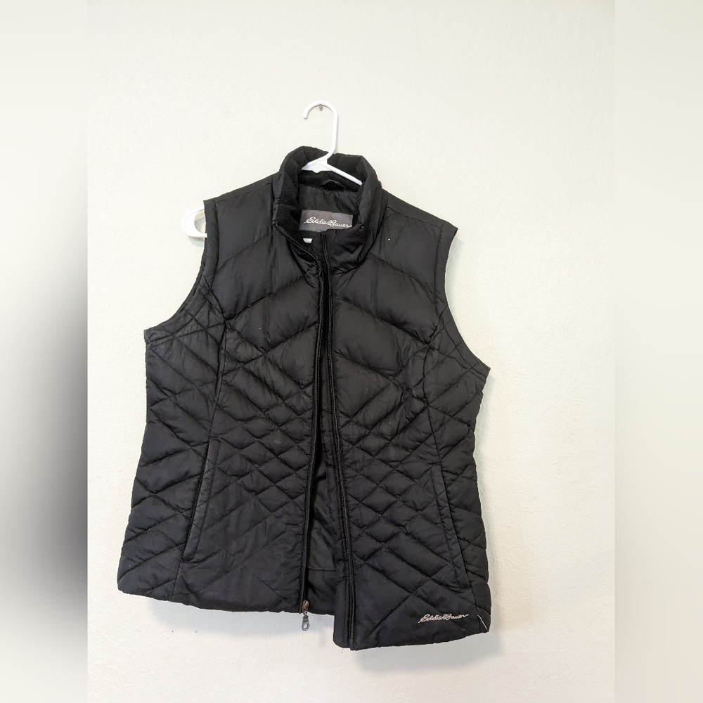 Eddie Bauer Black Puffer Vest Size L